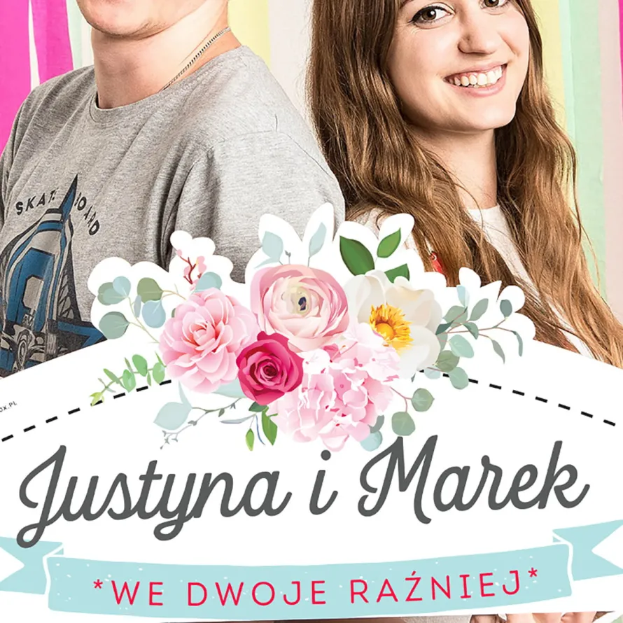 Foto ramka WE DWOJE RAŹNIEJ personalizowana