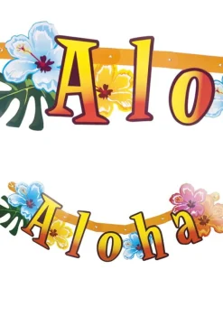 Girlanda ALOHA na urodziny w stylu hawajskim