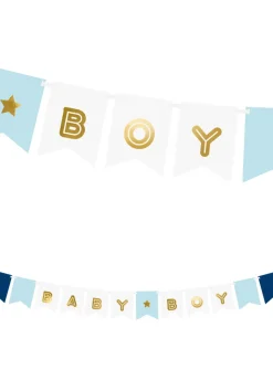 Girlanda BABY BOY dekoracja baby shower 1,6 m