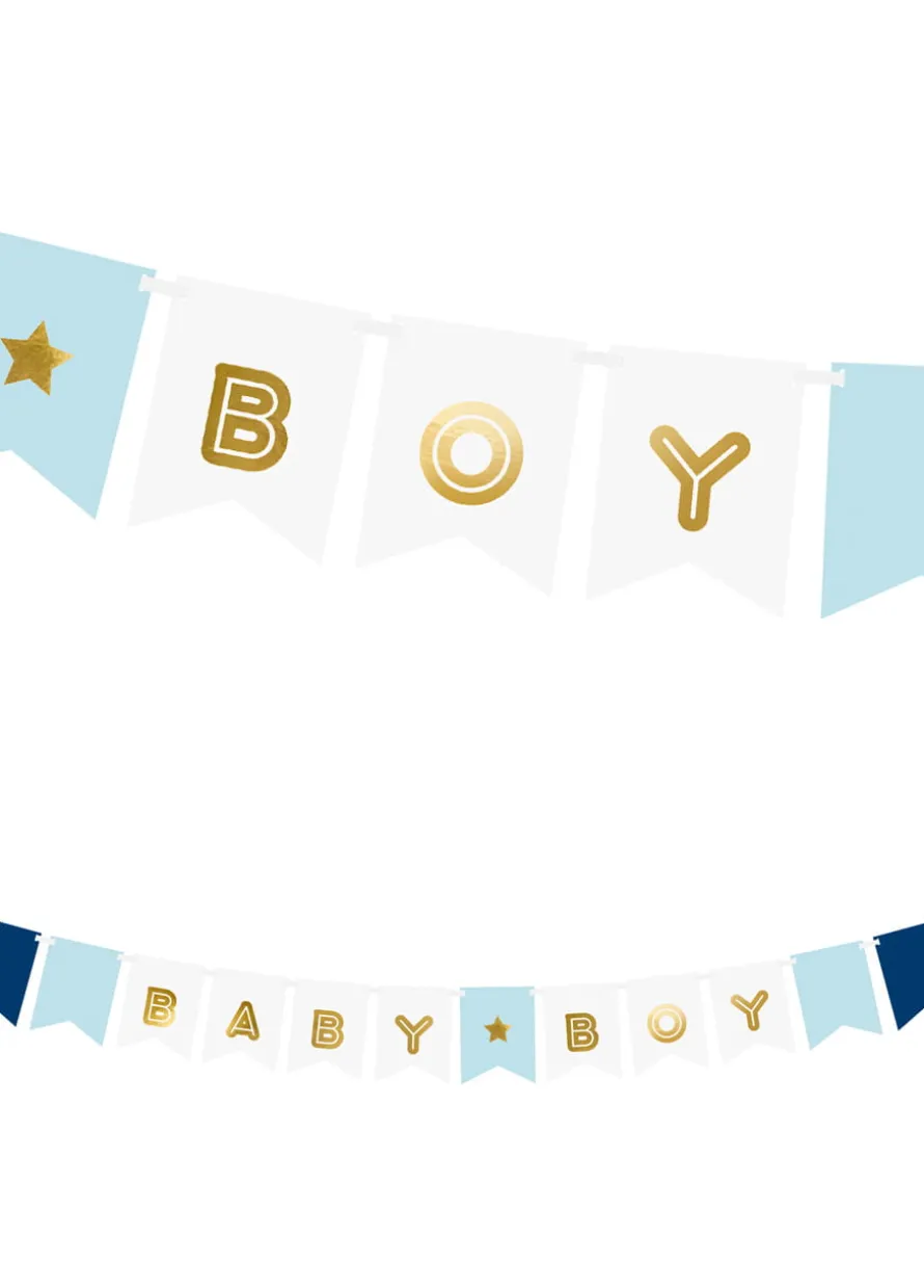 Girlanda BABY BOY dekoracja baby shower 1,6 m