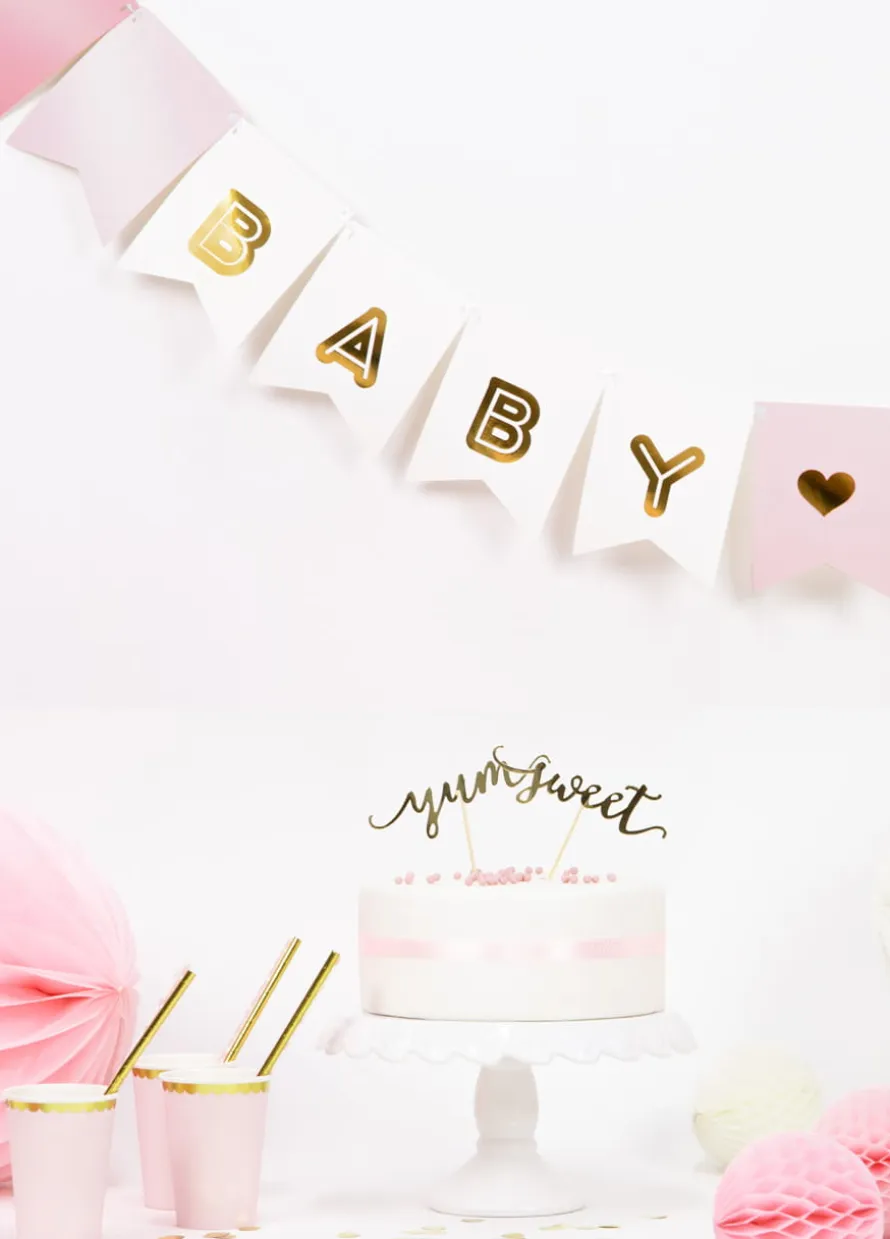 Girlanda BABY GIRL dekoracja baby shower 1,75 m