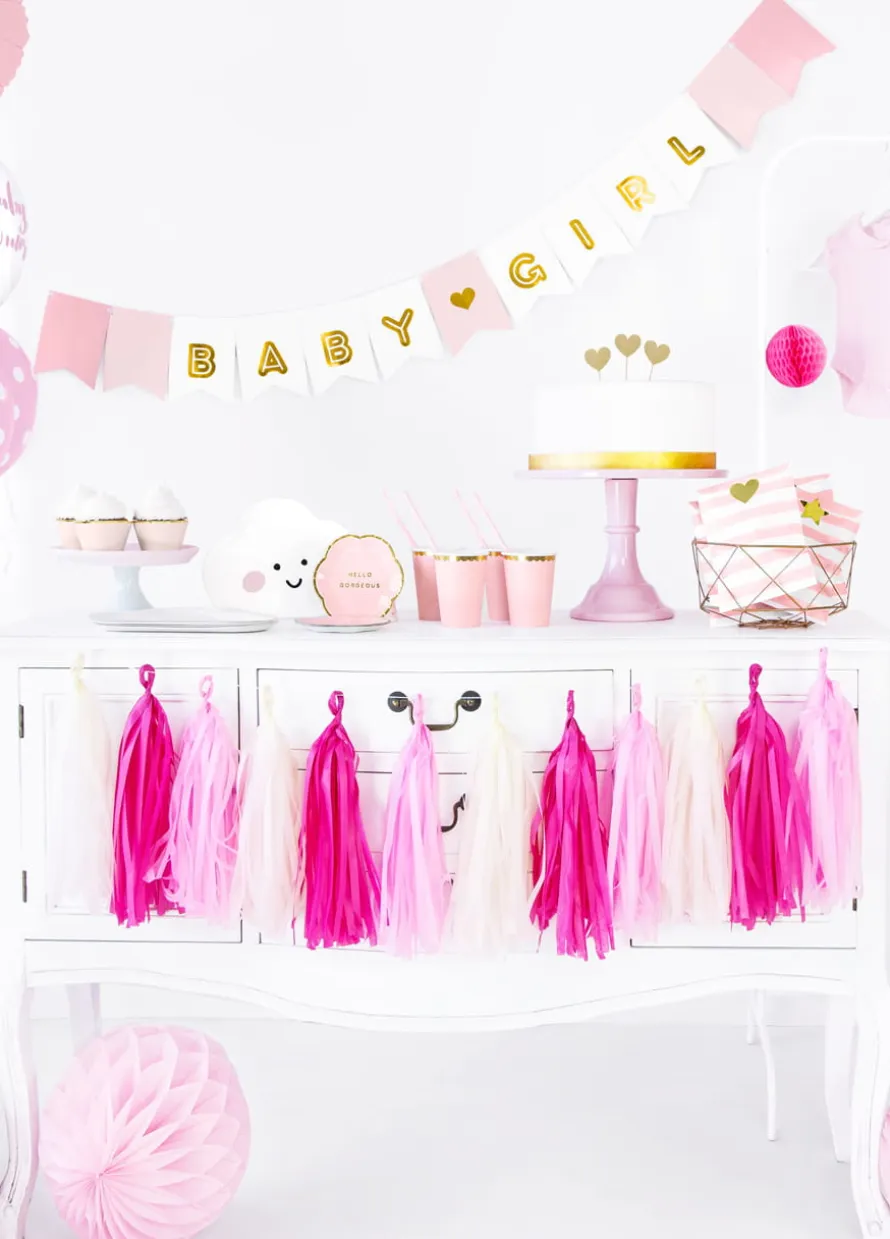 Girlanda BABY GIRL dekoracja baby shower 1,75 m