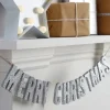 Girlanda drewniana CHRISTMAS METALLICS srebrna