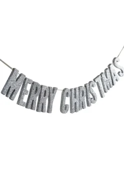 Girlanda drewniana CHRISTMAS METALLICS srebrna