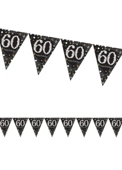 Girlanda flagi 60 HAPPY BIRTHDAY Sparkling