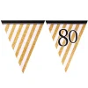 Girlanda flagi 80 URODZINY GLITTER 3,7m