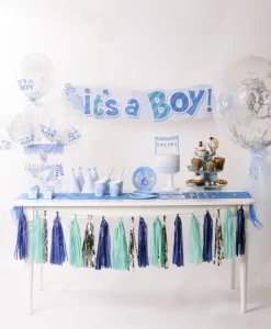 Girlanda frędzle DIY granatowo-zielona