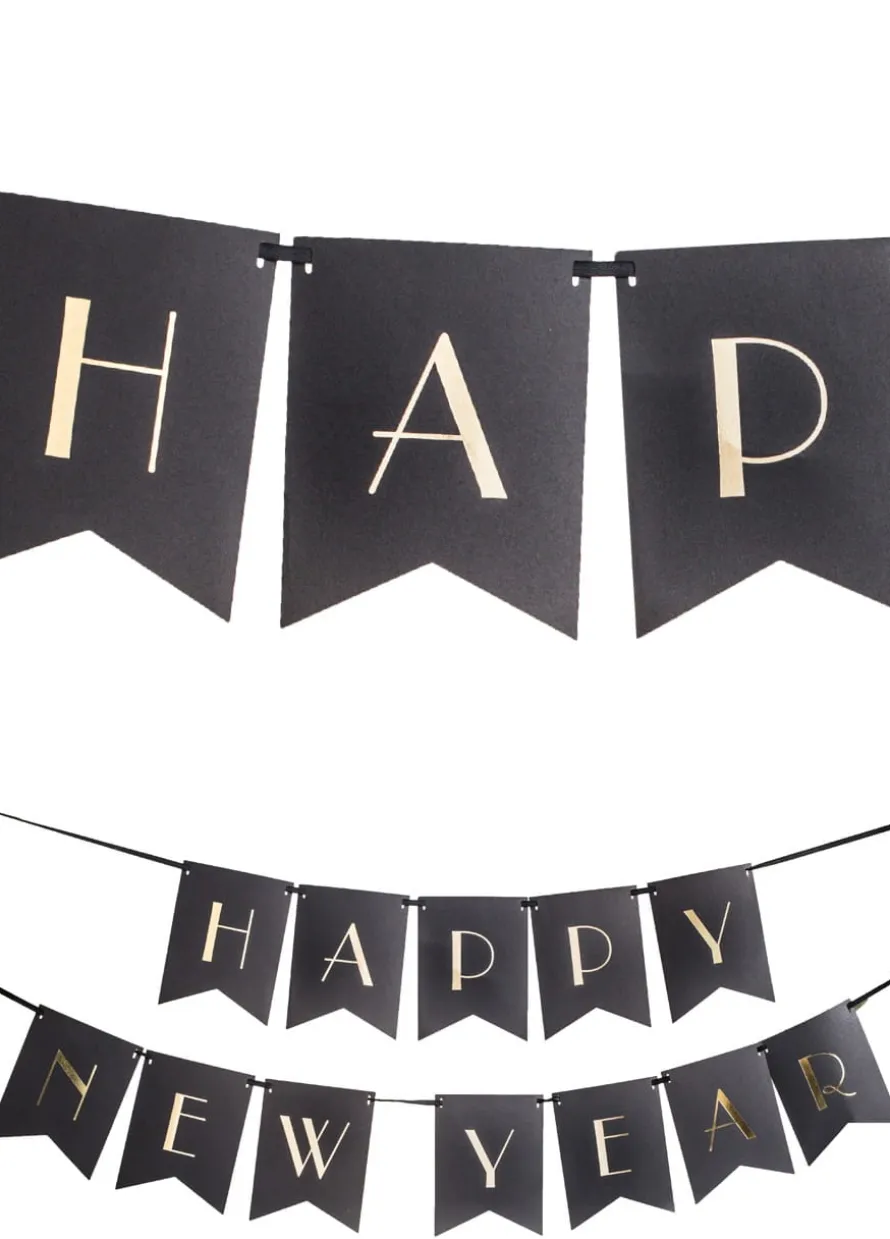 Girlanda HAPPY NEW YEAR sylwestrowa ozdoba (170cm)