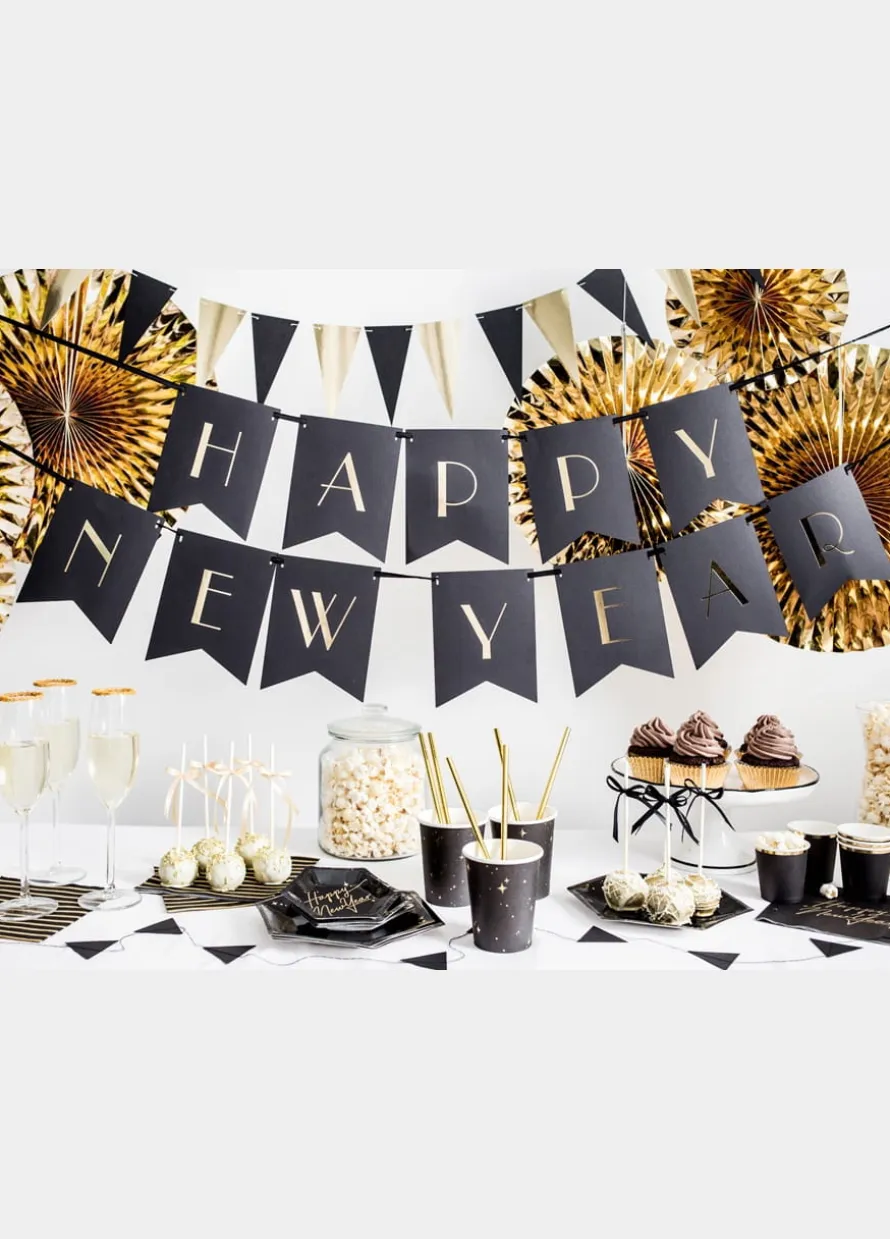 Girlanda HAPPY NEW YEAR sylwestrowa ozdoba (170cm)
