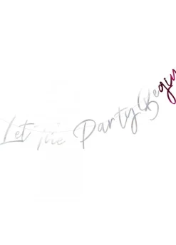Girlanda LET THE PARTY BE GIN holograficzna (1.5m)
