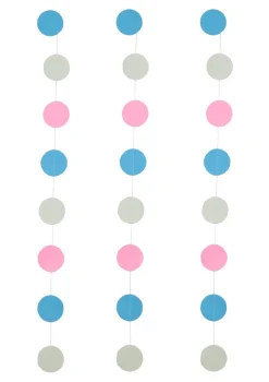 Girlanda papierowa KOŁA pastelowa