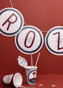 Girlanda personalizowana ROWEROWO urodziny rowerzysty 4-8 znaków
