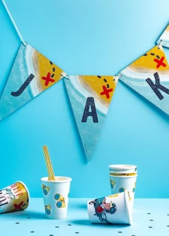 Girlanda personalizowana URODZINY PODRÓŻNIKA 4-8 znaków