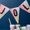 Girlanda urodzinowa FLAGI dekoracja personalizowana 4-8 znaków
