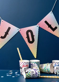 Girlanda urodzinowa FLAGI dekoracja personalizowana 4-8 znaków