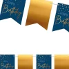 Girlanda urodzinowa flagi ELEGANT BLUE 6m