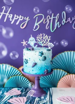 Girlanda urodzinowa HAPPY BIRTHDAY opalizująca