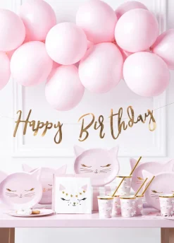 Girlanda urodzinowa HAPPY BIRTHDAY różowe złoto