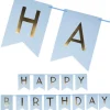 Girlanda urodzinowa HAPPY BIRTHDAY niebieska