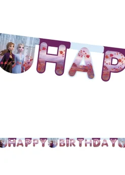 Girlanda urodzinowa KRAINA LODU 2 dekoracja z napisem Happy Birthday
