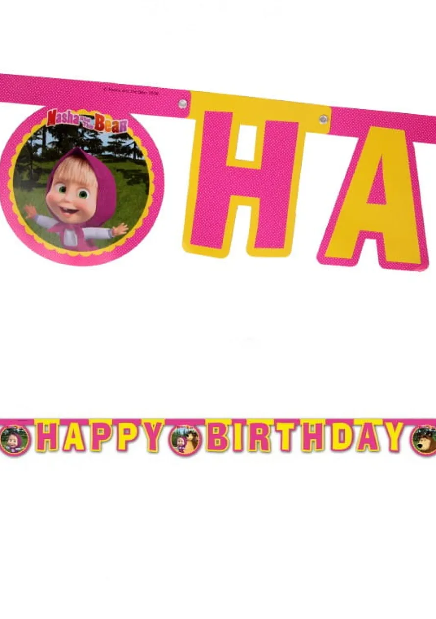 Girlanda urodzinowa MASZA I NIEDŹWIEDŹ