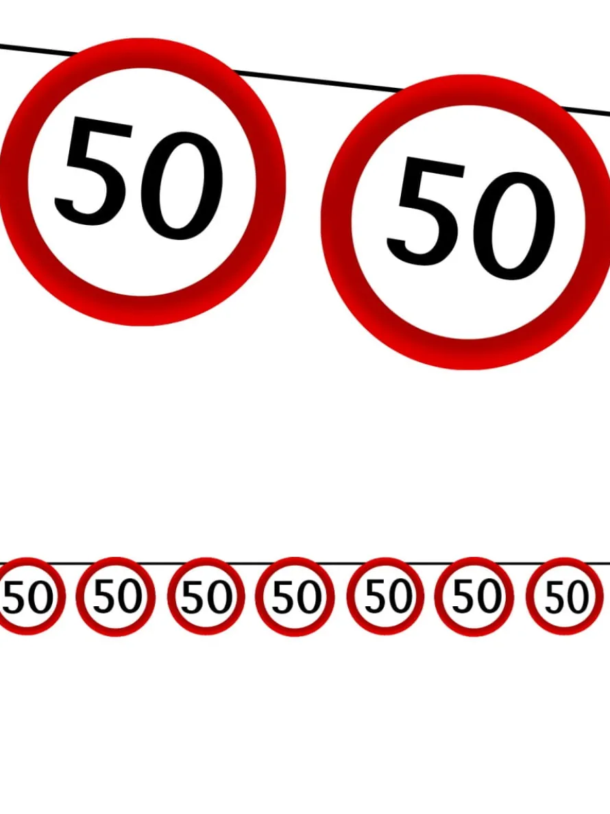 Girlanda urodzinowa na 50 urodziny ZNAK