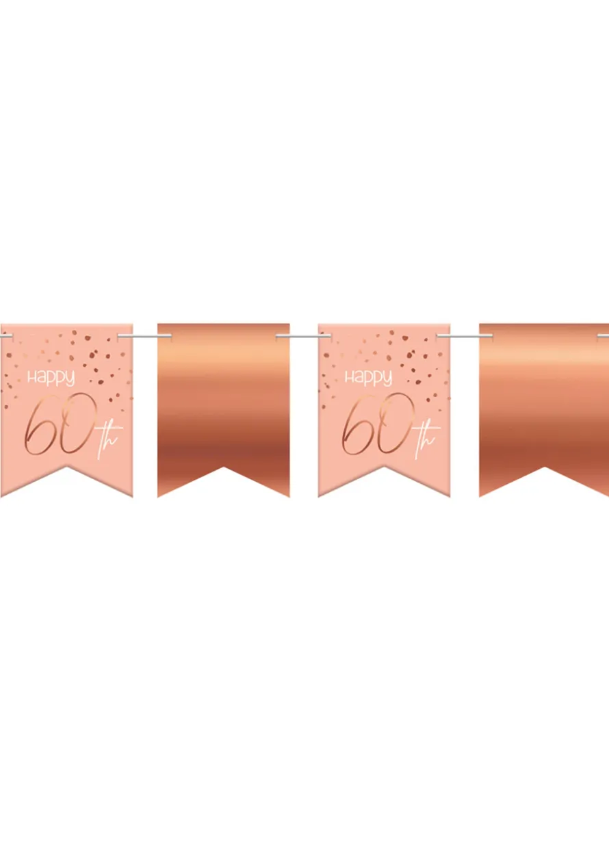 Girlanda urodzinowa 60 URODZINY Elegant Blush