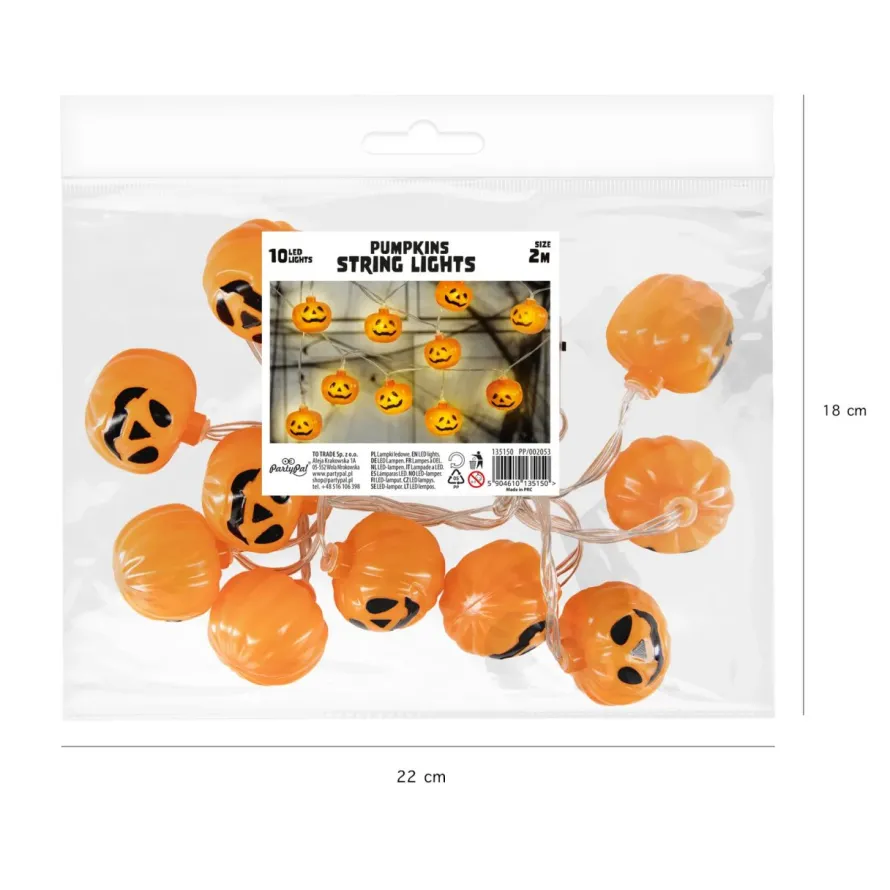Girlanda świetlna led DYNIE wystrój na Halloween