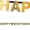 Girlanda z napisem HAPPY BIRTHDAY złota
