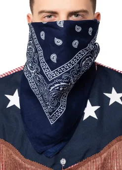 Granatowa bandana kowbojska