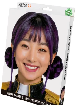 Granatowa peruka K-POP koki