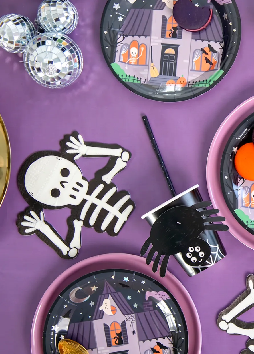 Halloweenowe serwetki szkielet SPOOKY FRIENDS 12 szt.