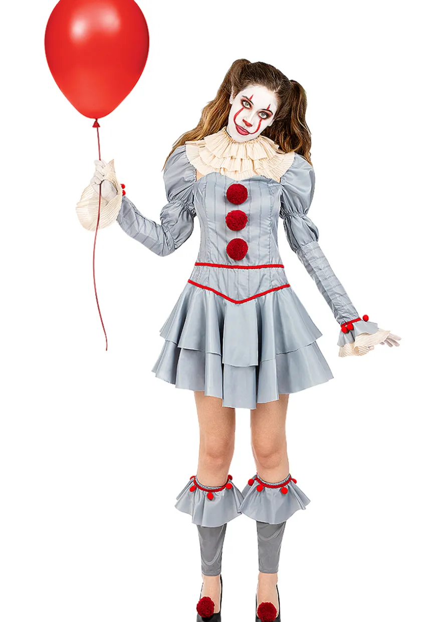 Halloweenowy strój damski Pennywise TO - M