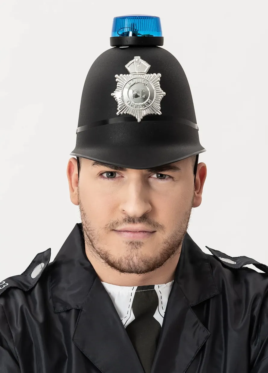 Hełm policjanta świecący