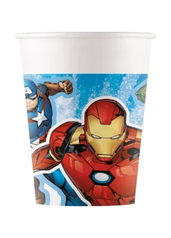 Jednorazowe kubeczki papierowe AVENGERS (8szt.)