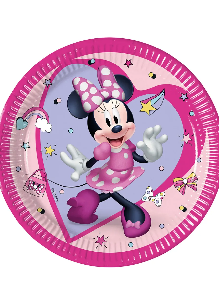 Jednorazowe talerzyki MYSZKA MINNIE (19,5cm)