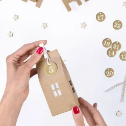 Kalendarz adwentowy DIY DOMKI