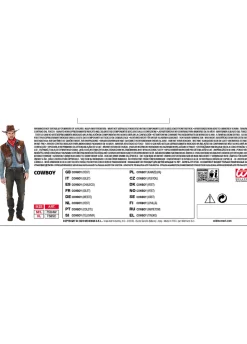 Kamizelka kowbojska WESTERN strój szeryfa