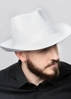 Kapelusz gangsterski MAFIA biały