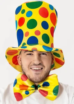 Kapelusz klauna w kropki