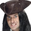 Kapelusz piracki TRICORN skóra