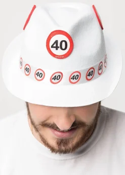 Kapelusz urodzinowy ZNAK gadżet na 40 urodziny