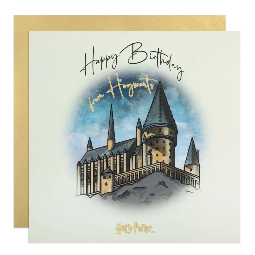 Kartka urodzinowa Harry Potter HAPPY BIRTHDAY FROM HOGWARTS