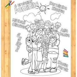 Kolorowanka personalizowana PRZYJACIELE