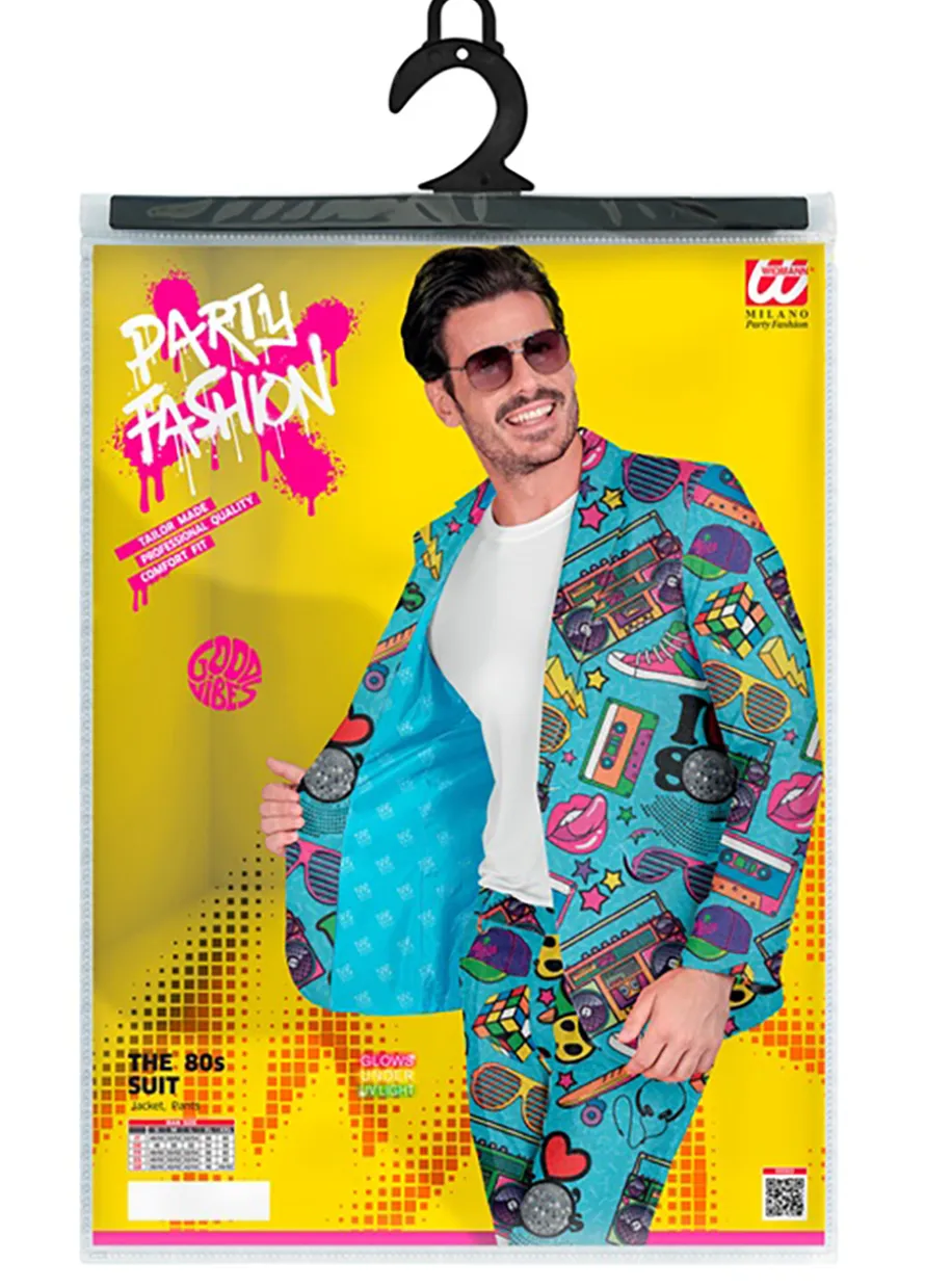 Kolorowy garnitur lata 80 I LOVE 80s