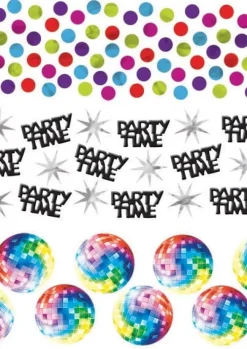 Konfetti dekoracja na DISCO PARTY
