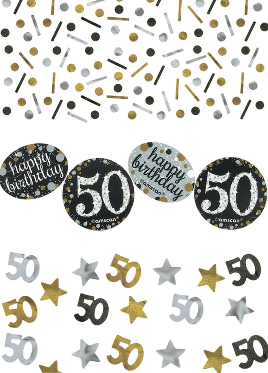 Konfetti 50 HAPPY BIRTHDAY Sparkling