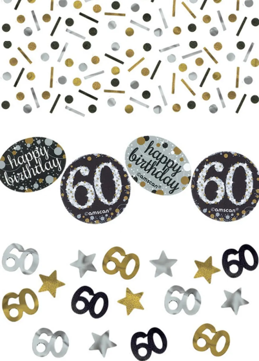 Konfetti 60 HAPPY BIRTHDAY Sparkling
