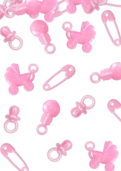 Konfetti plastikowe BABY GIRL wypełnienie do piniaty (25szt)