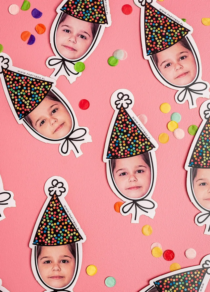 Konfetti ze zdjęciem URODZINOWA CZAPECZKA (15szt.)